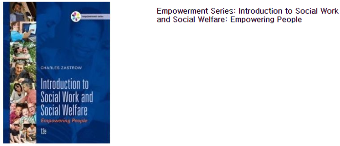 Empowerment Series: Introduction to Social Work and Social Welfare : Empowering PeoPle | Zastrow, Charles지음 | CHARLES ZASTROW